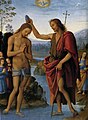 Bautismo de Cristo por Pietro Perugino, hacia 1498