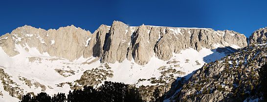 Wall above Ruby Lake