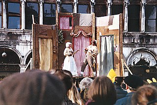 <span class="mw-page-title-main">Commedia dell'arte</span> Form of theatre originating in Italy