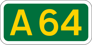 <span class="mw-page-title-main">A64 road</span> Road in West and North Yorkshire, England