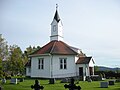 Åsmarka Church in Ringsaker Municipality, drawings by Jacob Wilhelm Nordan