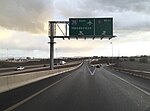 Thumbnail for File:2015-11-04 16 23 37 View along the ramp connecting southbound Interstate 15 to Interstate 215 and Clark County Route 215 (Las Vegas Beltway) in Enterprise, Nevada.jpg