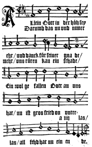 <span class="mw-page-title-main">Allein Gott in der Höh sei Ehr</span> Hymn composed by Nikolaus Decius