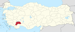 Burdur'un konumu