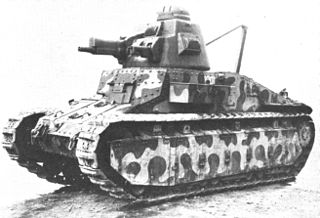 <span class="mw-page-title-main">Char D1</span> Interwar French light tank