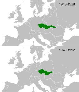 Cecoslovacchia - Localizzazione