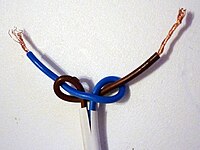 Underwriter's knot[англ.], Underwriter's knot[1], Two-strand wall knot, Electrician knot. Профессиональный узел. Уэстпортские электрики вяжут его в розетках. Это 2х прядное полуколесо[1]. [abok 235]