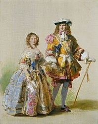 Study of Queen Victoria and Prince Albert in costumes of the time of Charles II Franz Xaver Winterhalter, 1851