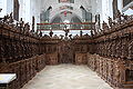 Chorgestühl in der ehemaligen Klosterkirche der Kartause in Buxheim bei Memmingen