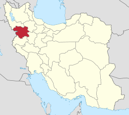 Provincia del Kurdistan – Localizzazione