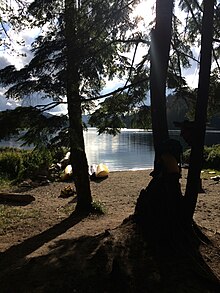 Campsite at Main Lake Provincial Park