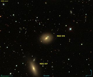 NGC 515 Lenticular galaxy in the constellation Pisces