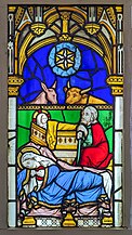 Nativity Scene stained glass by Thomas Willement, c.1845. From Holy Trinity Church, Carlisle
