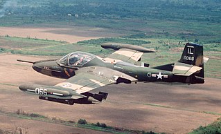 <span class="mw-page-title-main">Cessna A-37 Dragonfly</span> American light attack aircraft developed from the T-37 Tweet basic trainer