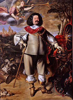 Ottavio Piccolomini tábornagy portréja Anselm van Hulle festménye, 1650.