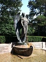 Bronze statue of an angel