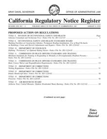 Front page of the California Regulatory Notice Register 1z2002.pdf