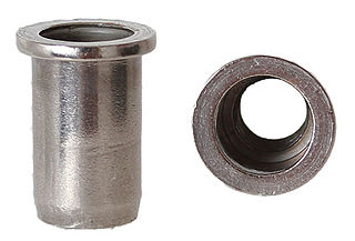 <span class="mw-page-title-main">Rivet nut</span> Kind of threaded insert