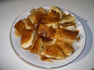 <span class="mw-page-title-main">Bougatsa</span> Breakfast pastry in Greece