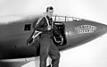 チャック・イェーガー。人類初の音速突破を達成したアメリカ空軍の試験操縦士。
