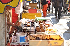 今川焼きの屋台