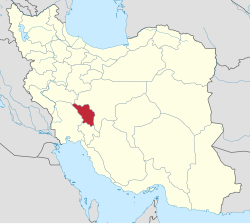 ایران خریطه‌سینده چاهارماحال و بختیاری اوستانی‌نین قونومو