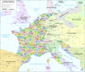 French départements in 1812