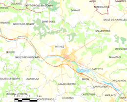 Orthez – Mappa