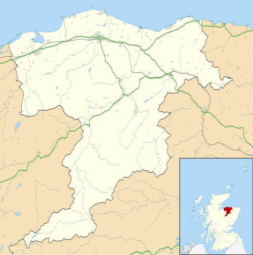 Mapa konturowa Moray