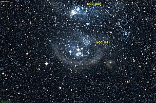 <span class="mw-page-title-main">NGC 1871</span> Open cluster in the constellation Dorado