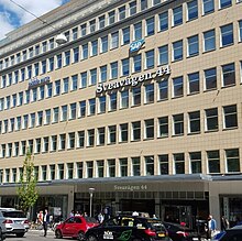 Headquarters at Sveavagen, Stockholm, as of 2015 SWM-HQ-Stockholm-2015.jpg