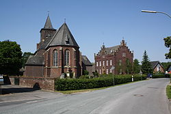 St. Peter Church and vicarage Goch Hommersum