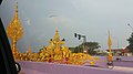 A road tunnel decorated with Thai style art