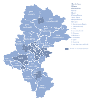 Powiaty: Sliezske vojvodstvo
