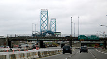 Photograph of the Ambassador Bridge and