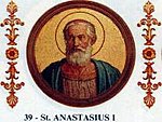 Anastasius I (papa): imago