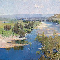 Arthur Streeton, The purple noon's transparent might, 1896