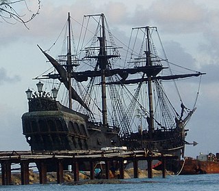 <i>Black Pearl</i> Fictional ship in the Pirates of the Caribbean film series