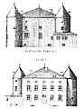 Croquis du château de Tuméjus, par E-D. Olry (1874)