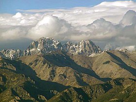 Crestone Peak is the highest peak of the Crestones of Colorado and the seventh highest peak of the Rocky Mountains.