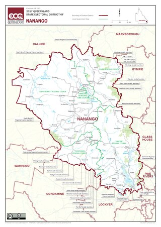 <span class="mw-page-title-main">Electoral district of Nanango</span> State electoral district of Queensland, Australia