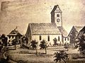 Damals paritätische und heute reformierte Kirche (vor der Renovation 1865)