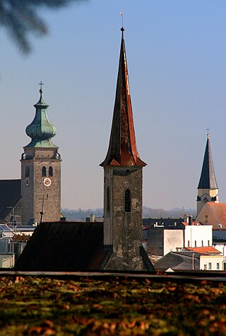 <span class="mw-page-title-main">Mühldorf</span> Town in Bavaria, Germany