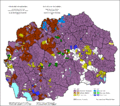 Ethnic structure of R. Macedonia by settlements 1994.