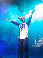 Moby at the inaugural Area:One festival in 2001, which he founded Moby, Area One.jpg