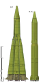 Comparativa entre los misiles R-7 y R-16