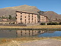 Vista del templo de Huiracocha.