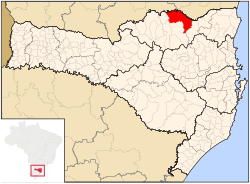 Location in the State of Santa Catarina