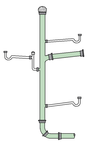 <span class="mw-page-title-main">Drain-waste-vent system</span> Plumbing fixture