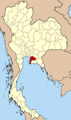 Location of Chonburi province